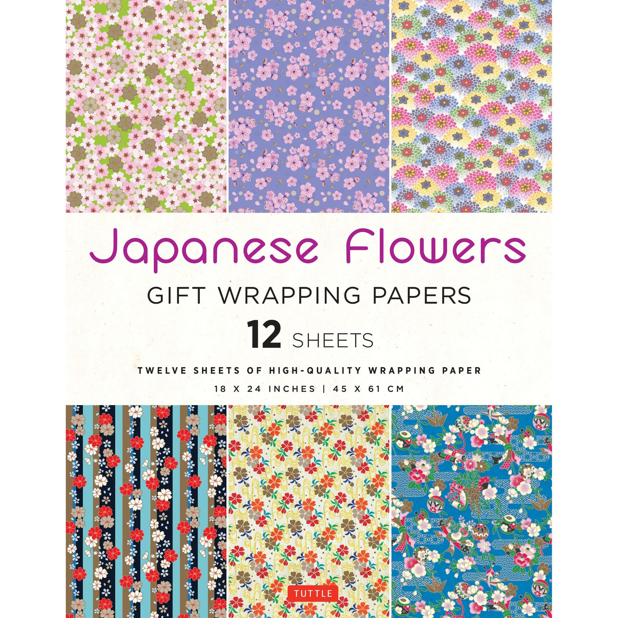 Japanese Flowers Gift Wrapping Paper