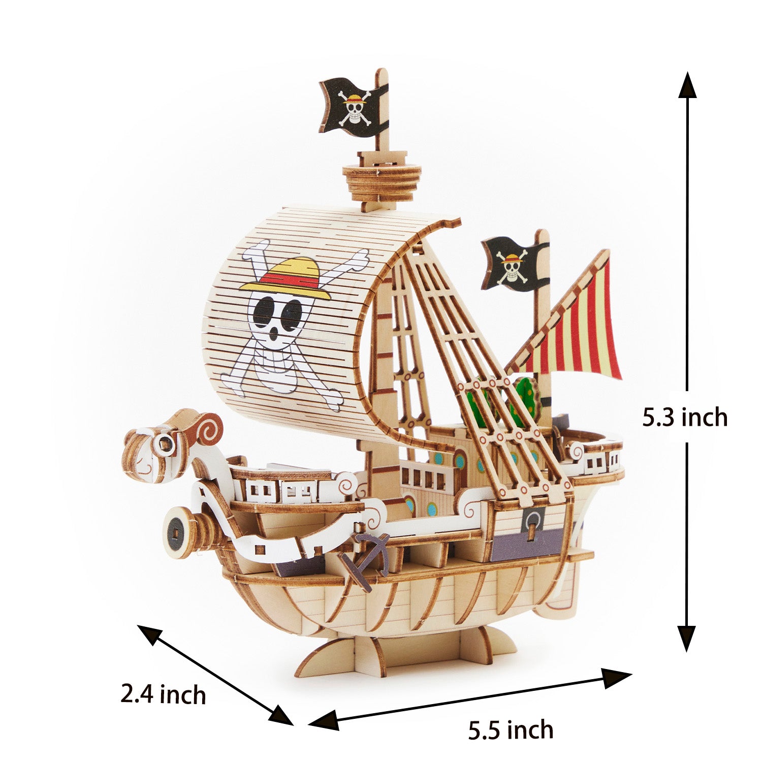 Ki-gu-mi One Piece Wooden Ship Model