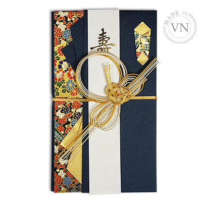 Navy Blue Noshi Celebration Money Envelope