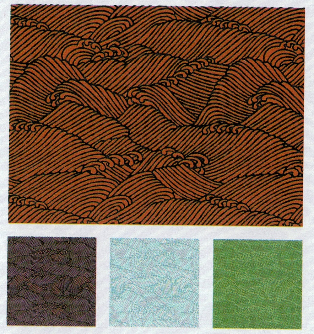 Ocean Waves Origami Paper