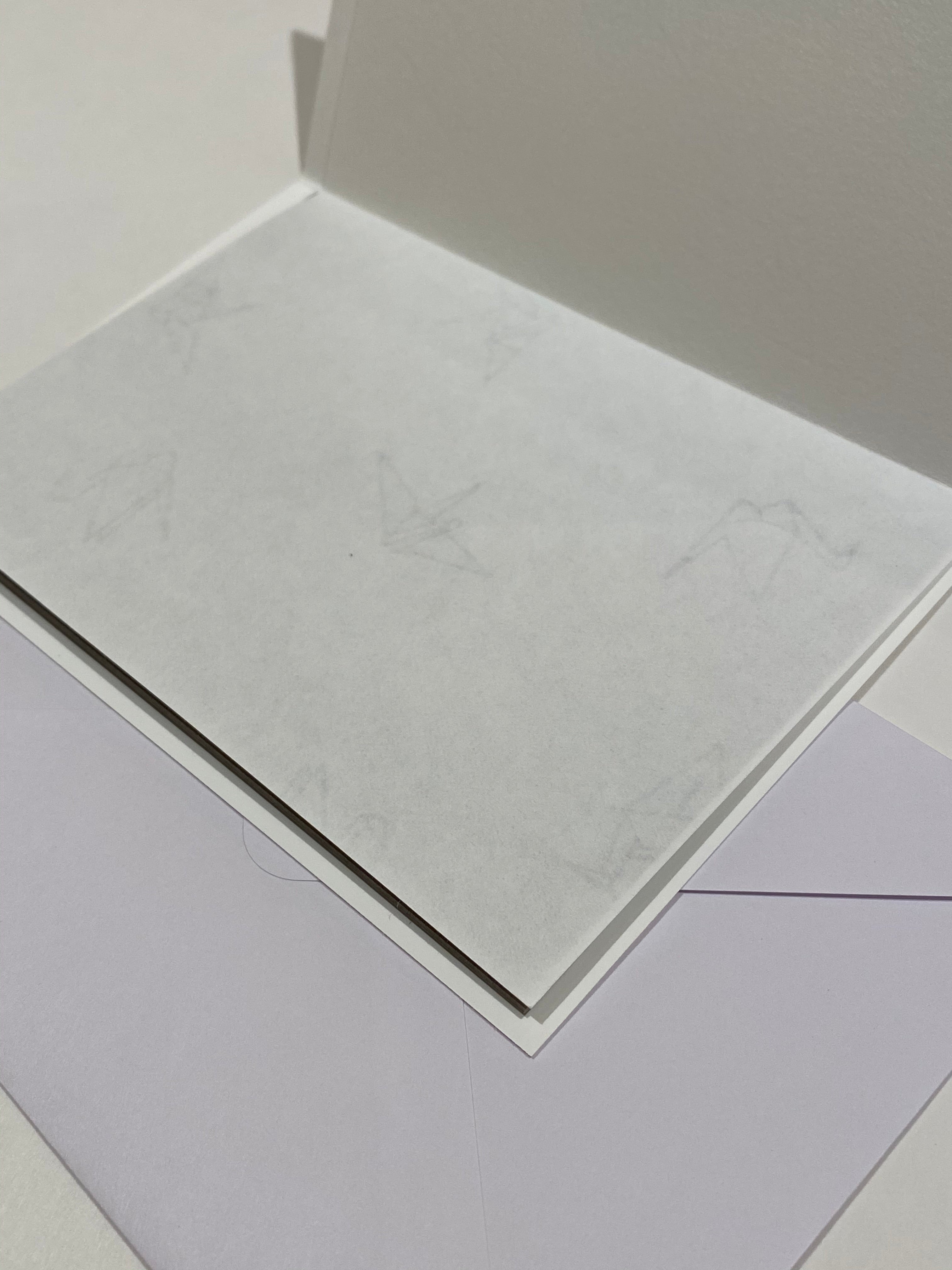 Gold Mt Fuji with Cranes and Cherry Blossoms Card