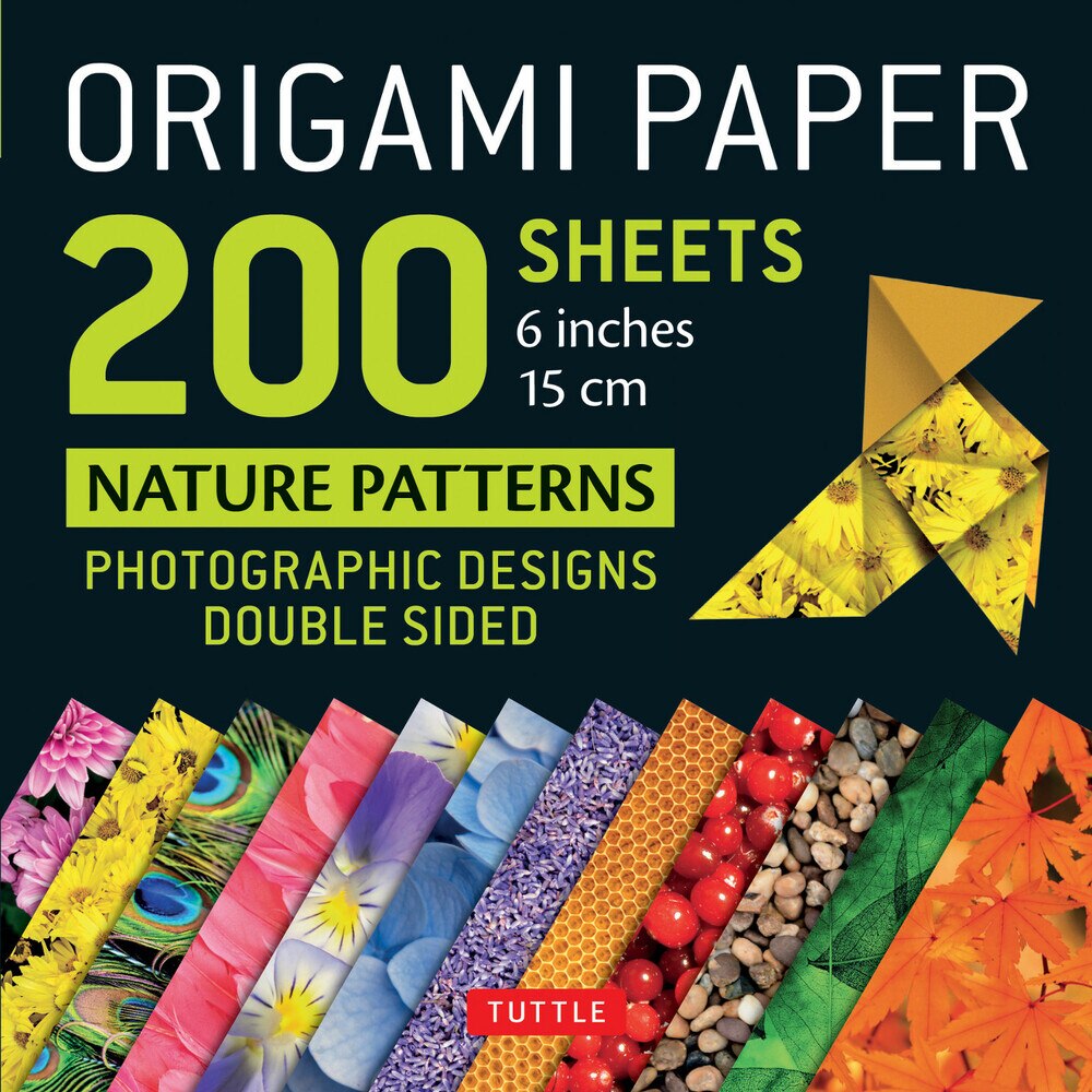 200 Sheets Nature Patterns Origami Paper
