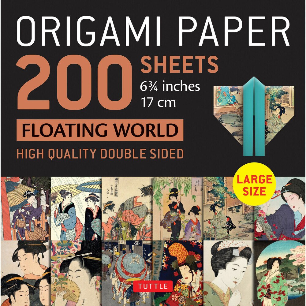 200 Sheets 6.75” Floating World Patterns Origami Paper