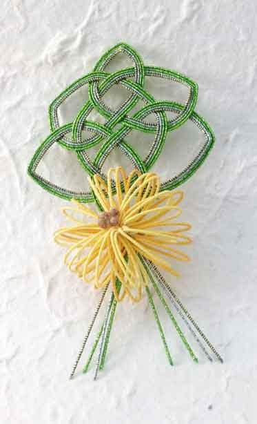 Mizuhiki Embellishment - Chrysanthemum