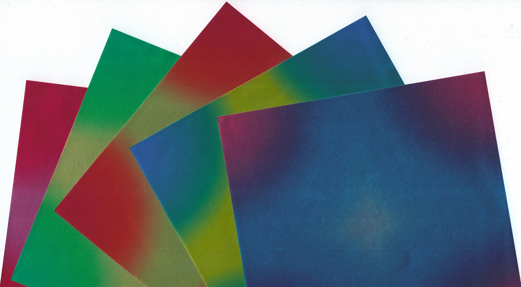 Corner Gradient Foil Origami Paper