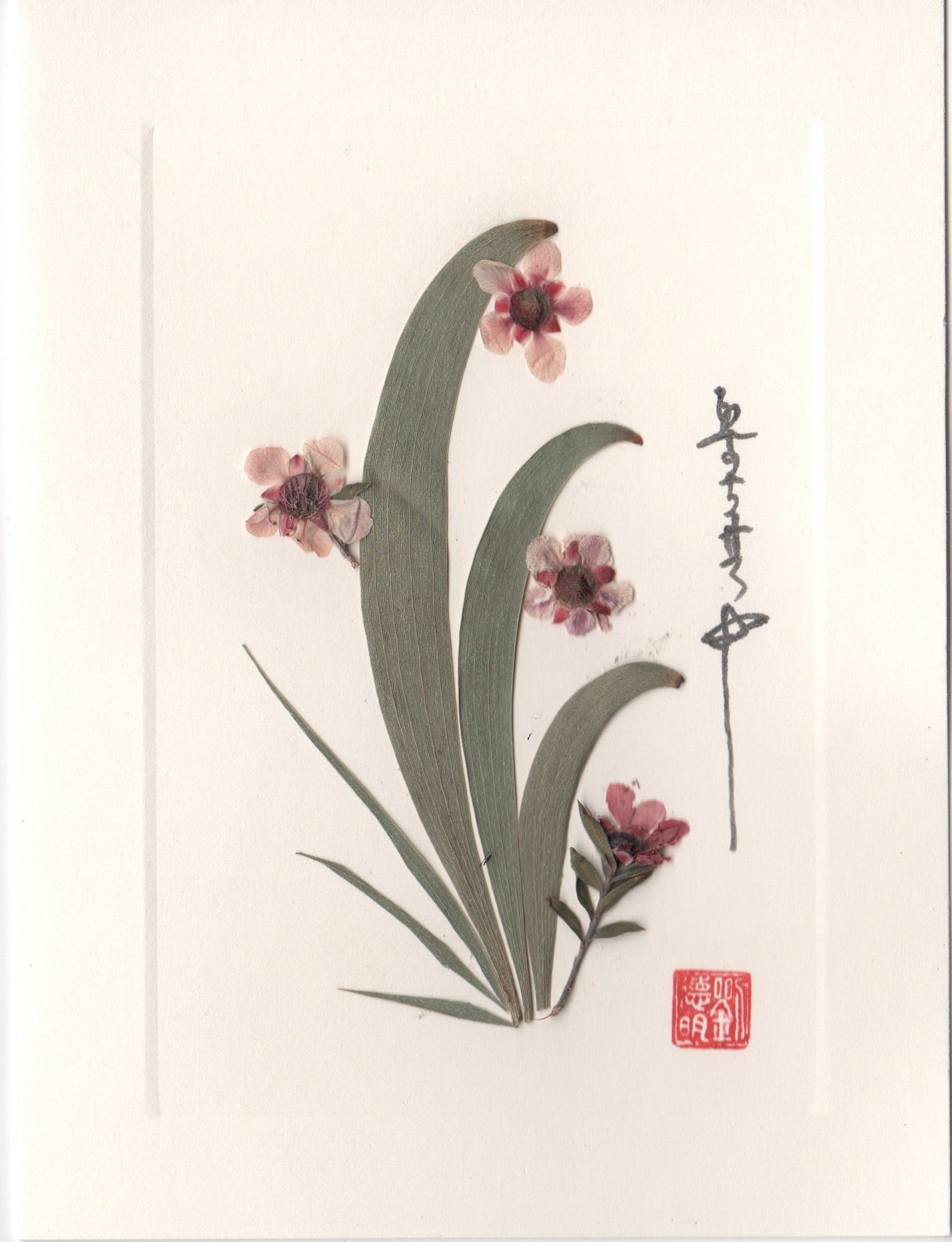 Small Wildflowers with Eucalyptus Leaf Card
