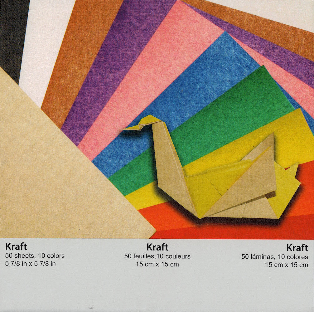 The largest, thinnest, strongest origami paper : Alios Kraft 100x100 cm  (40x 40) - 5 sheets