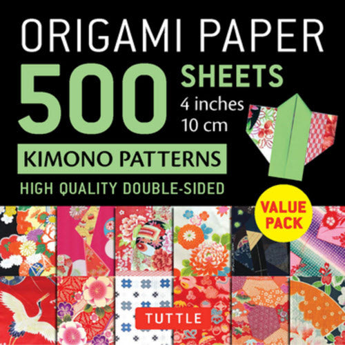 500 Sheets 4” Kimono Patterns Origami Paper