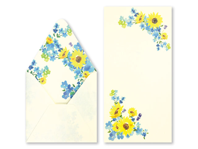 Flower and Birds Letter Set