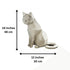 3D Papercraft Standing Art Kit - White Cat