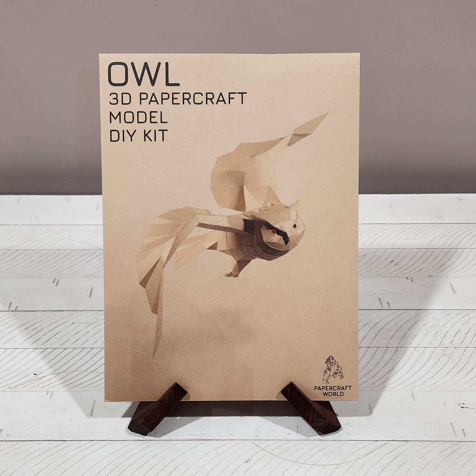 3D Papercraft Hanging Art Kit - Owl