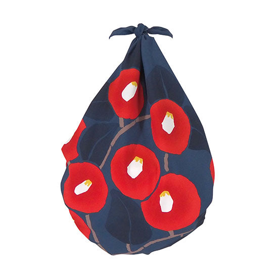 Aquadrop Water-repellent Furoshiki (70 cm) - Camellia Dark Navy