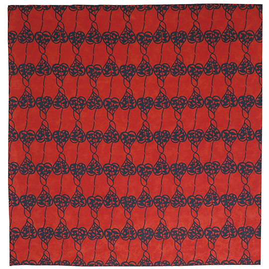 Aquadrop Water-repellent Furoshiki (70 cm) - Heart Vine Vermillion