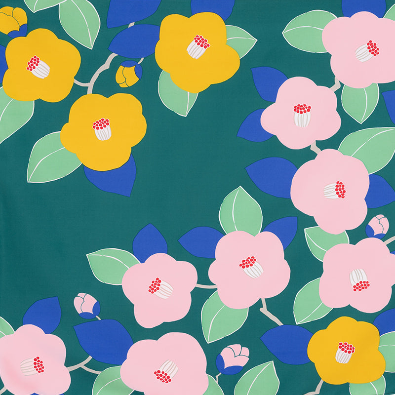 Aquadrop Water-repellent Furoshiki (70 cm) - Adeline Klam | Camellia Green