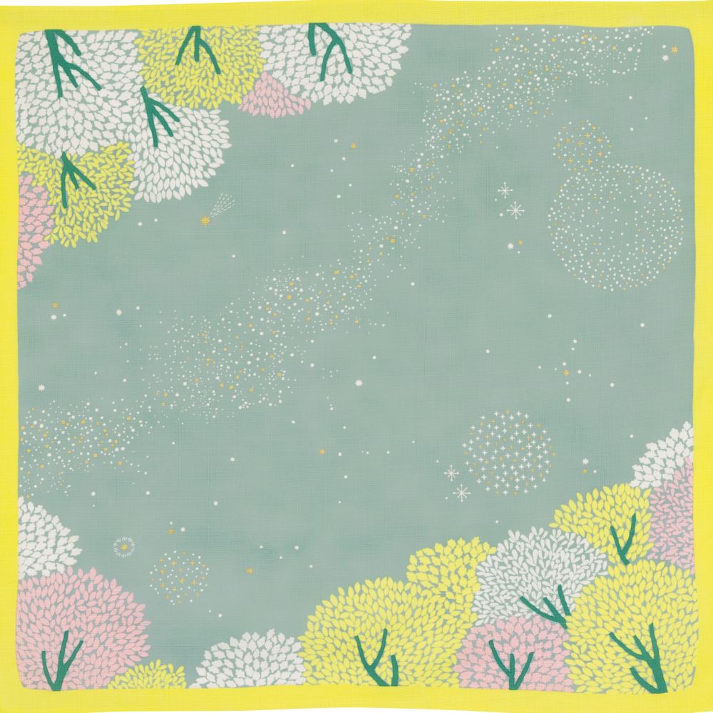 Organic Cotton Furoshiki (70 cm) - Adeline Klam | Star Forest