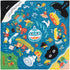 Cotton Furoshiki (70 cm) - Cochae Musubi | Japanese Folktales The Sea Blue