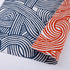 Cotton Furoshiki (70 cm) - Reversible Knot Orange/Navy