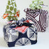 Cotton Furoshiki (48 cm) - Reversible Pine Navy Blue/Red