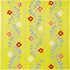 Aquadrop Water-repellent Furoshiki (100 cm) - Cotton Flower Arabesque Yellow