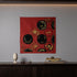 Cotton Furoshiki (58 cm) - Setsugekka Japanese Lacquerware | Red