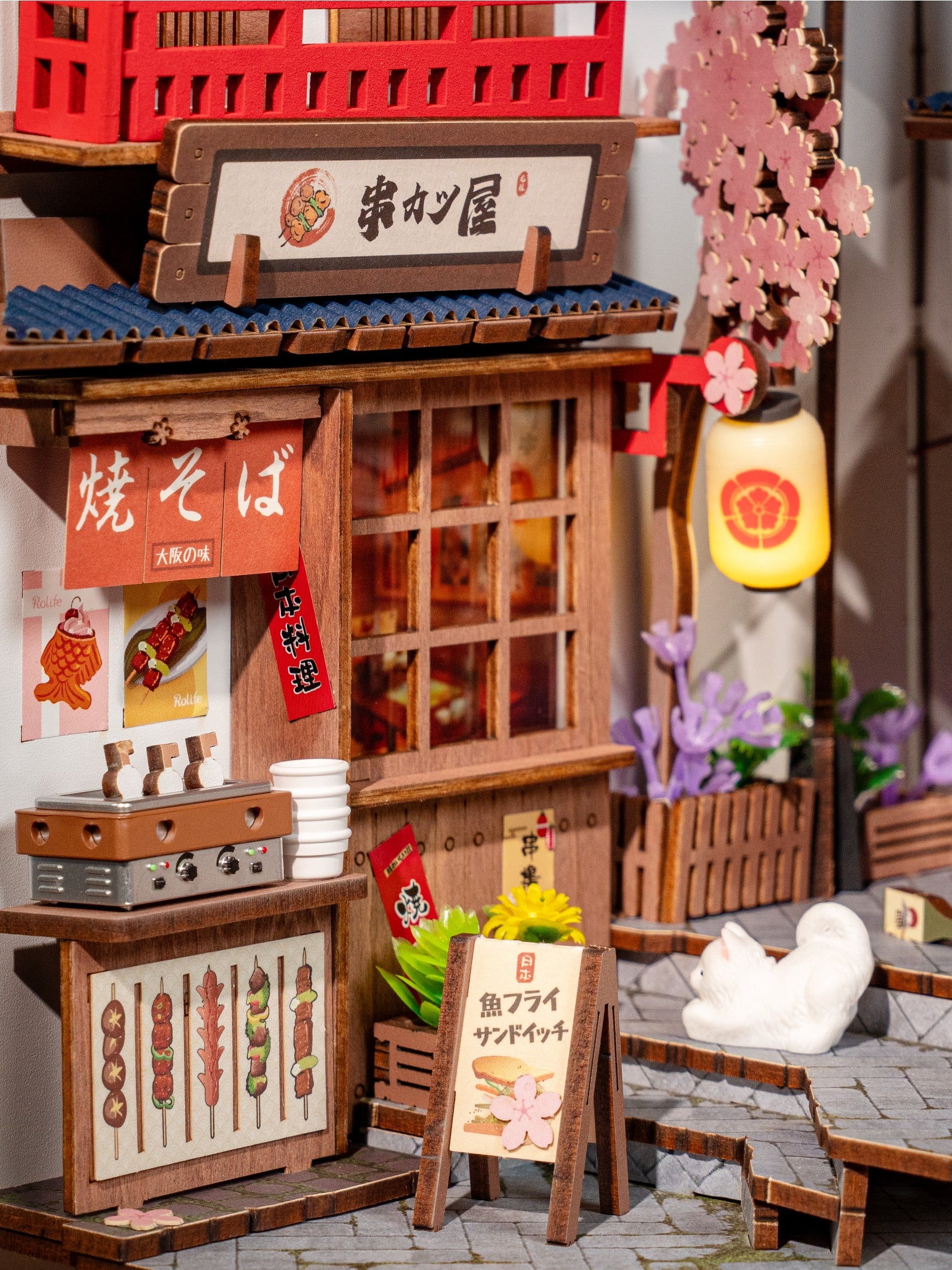 Rolife Sakura Wine Alley Diy Book Nook Kit
