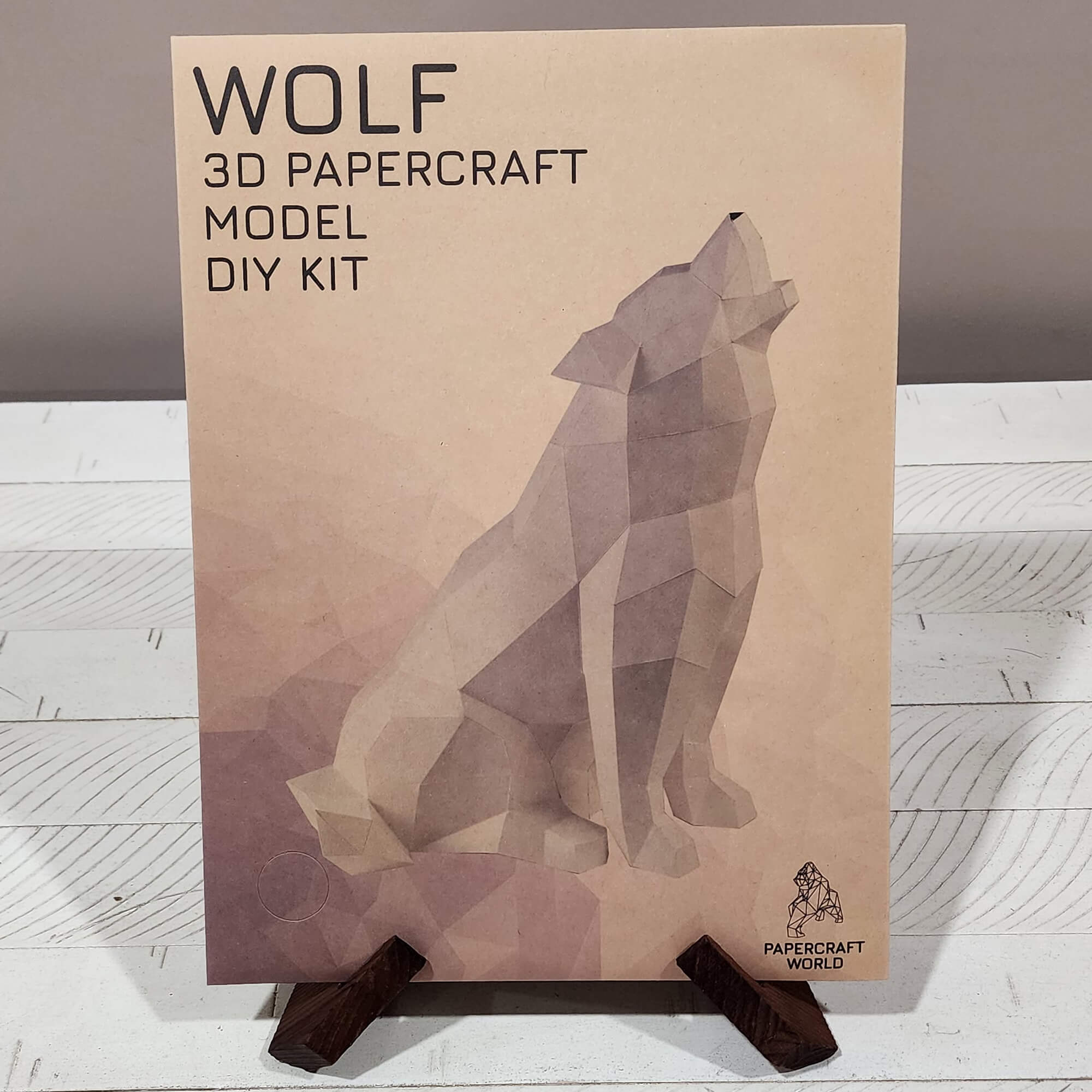 3D Papercraft Lamp Kit - Wolf