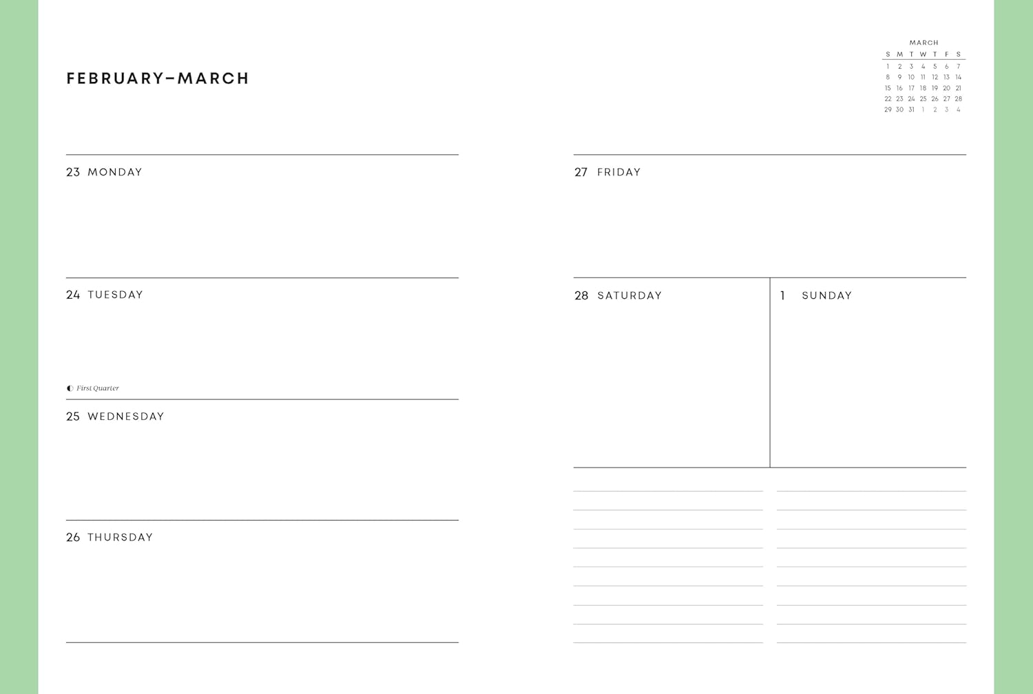 Studio Ghibli My Neighbor Totoro 2026 12-Month Weekly Planner