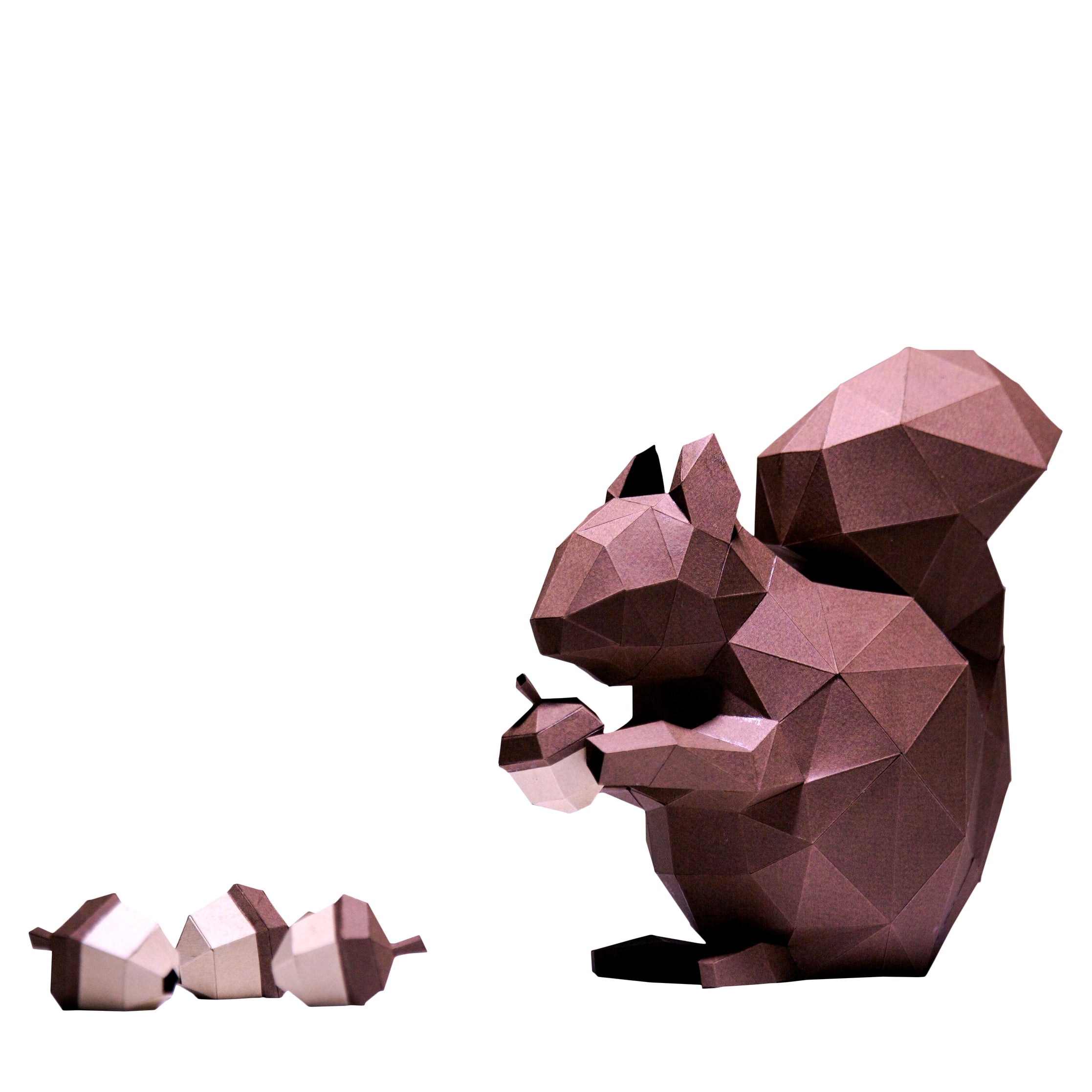 3D Papercraft Standing Art Kit - Squirrel