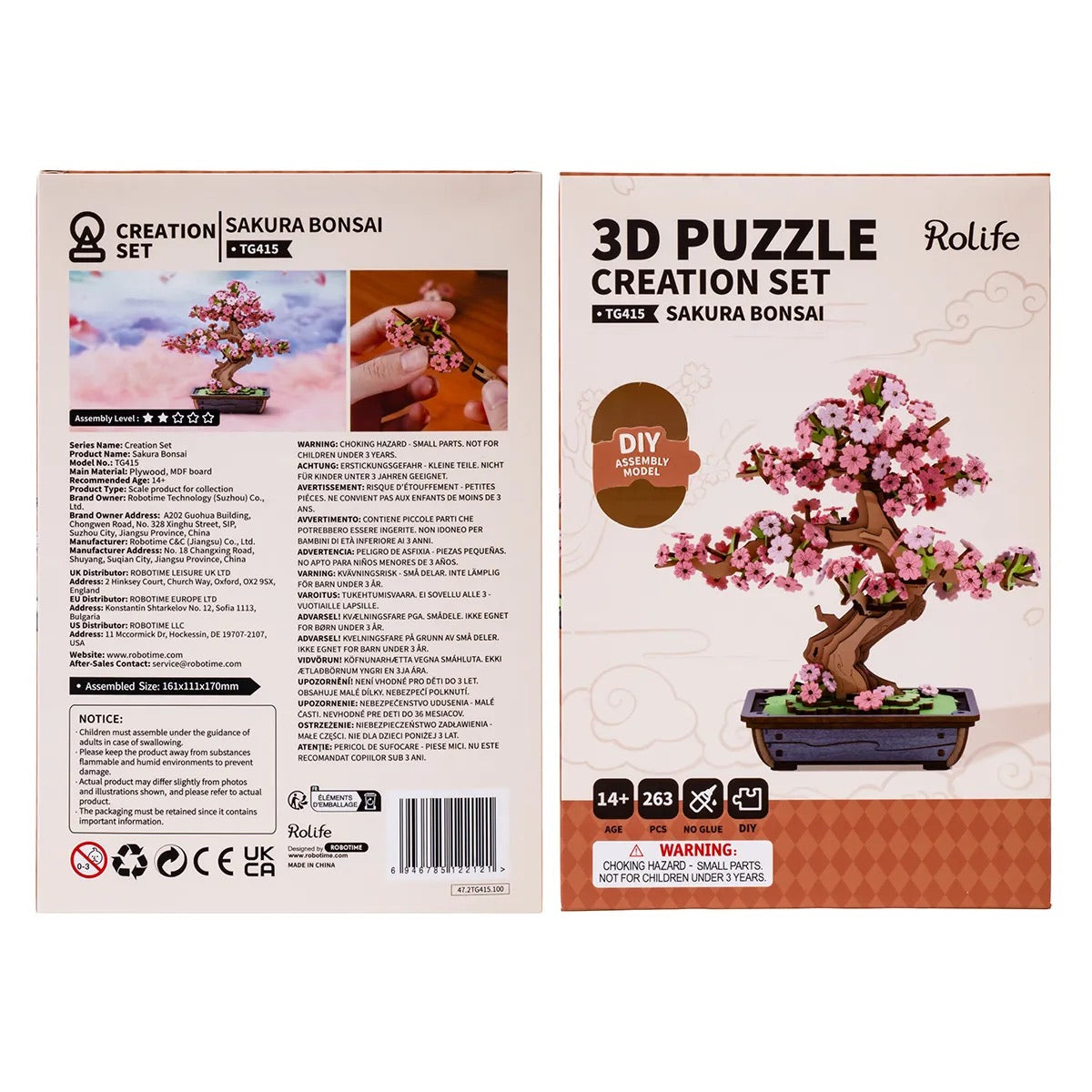 Sakura Bonsai 3D Puzzle Kit