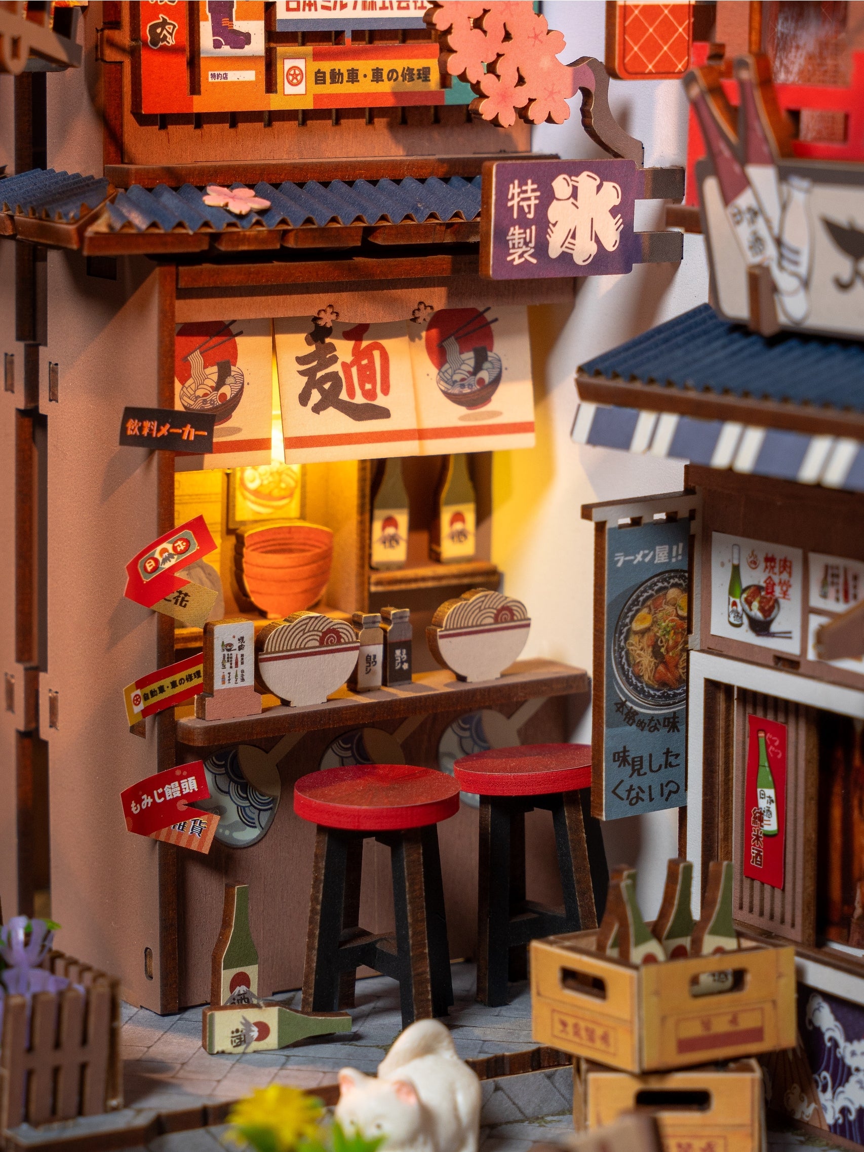 Rolife Sakura Wine Alley Diy Book Nook Kit