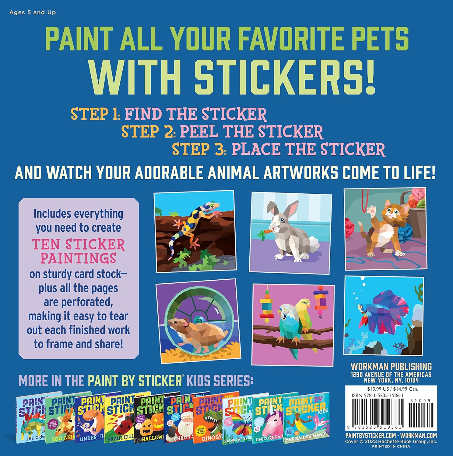 Paint by Sticker Kids - Pets