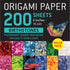 200 Sheets Birthstones Origami Paper