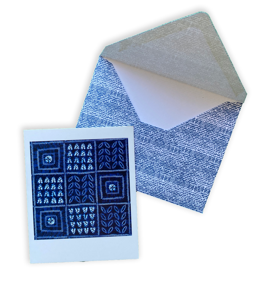 Japanese Shibori Pattern Note Cards