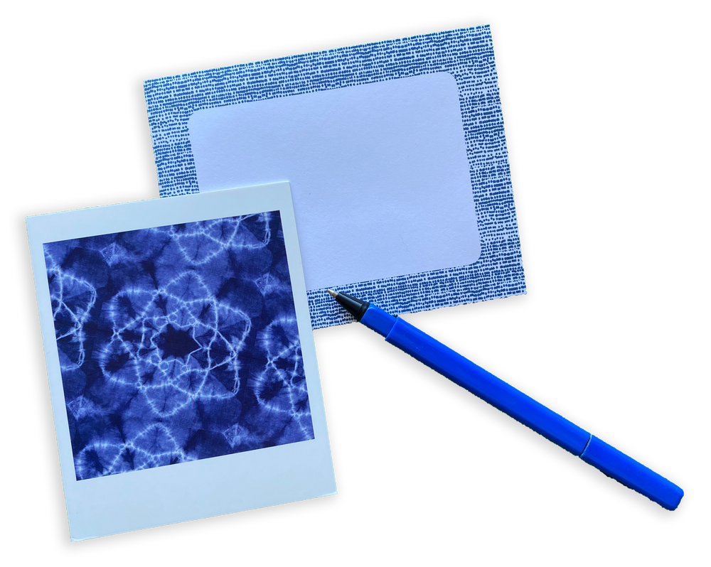 Japanese Shibori Pattern Note Cards