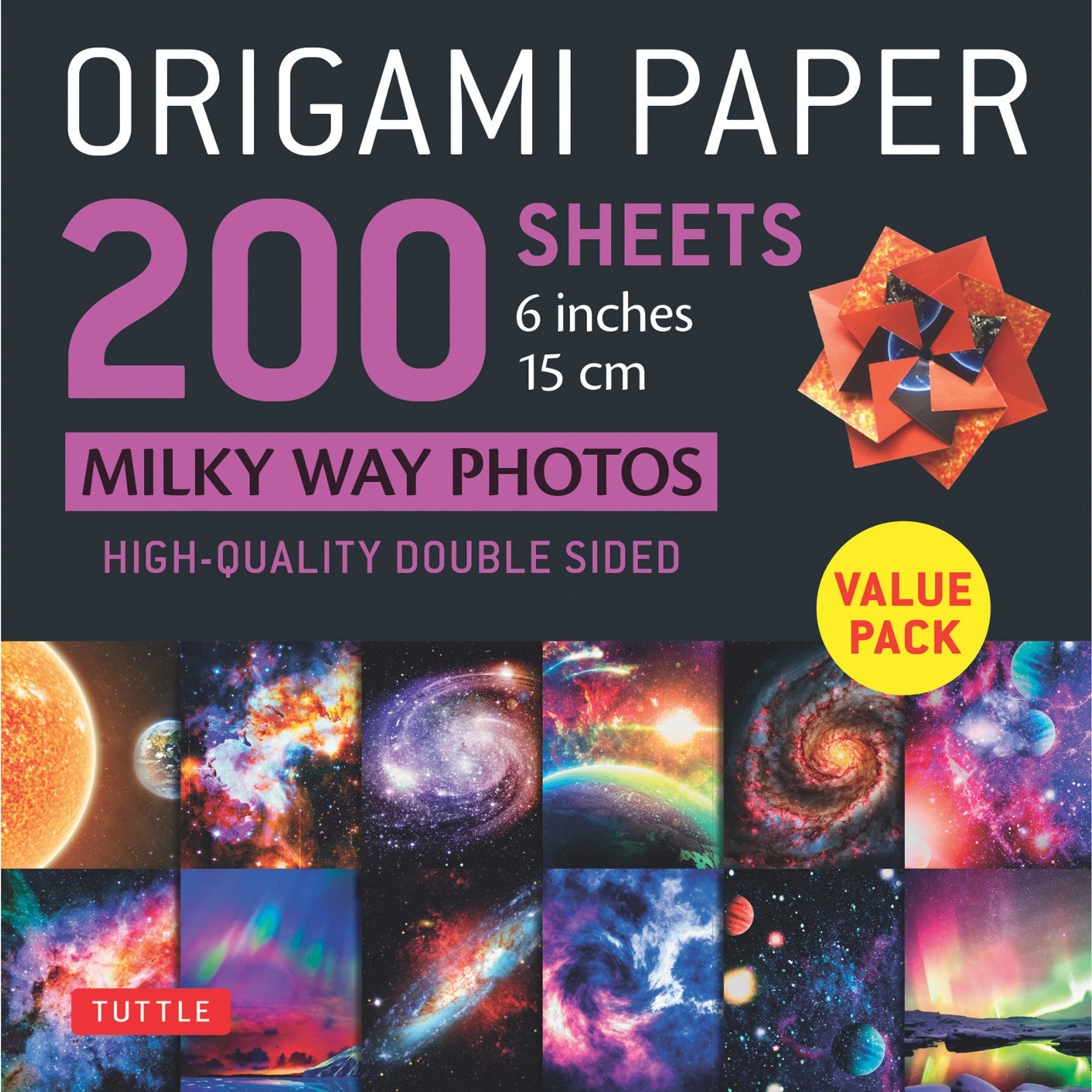 200 Sheets Milky Way Pattern Origami Paper