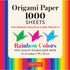 1000 sheets 4” Origami Paper Rainbow Colors