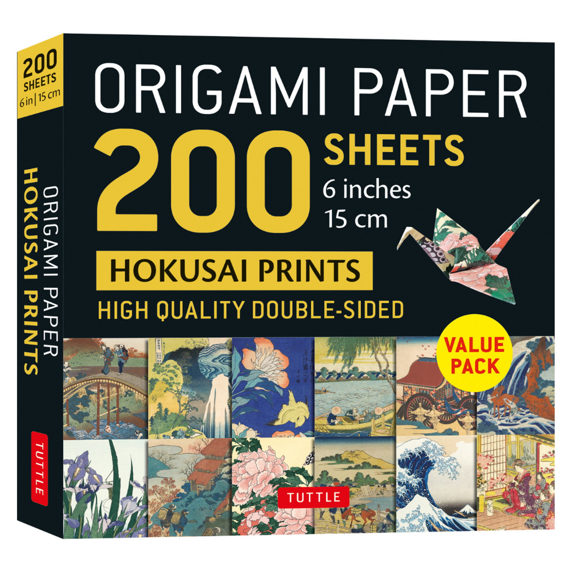 200 Sheets Hokusai Prints Origami Paper