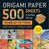 500 Sheets 4” Marbled Pattern Origami Paper