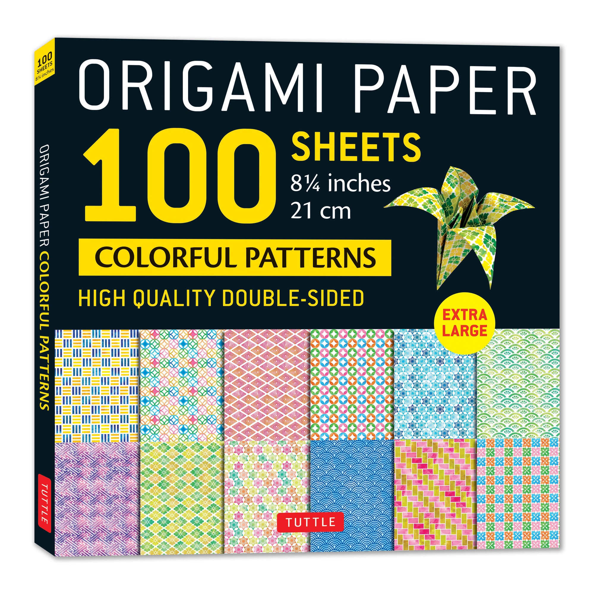 Large 100 Sheets Colorful Patterns Origami Paper