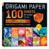 Large 100 Sheets Colorful Crystals Origami Paper