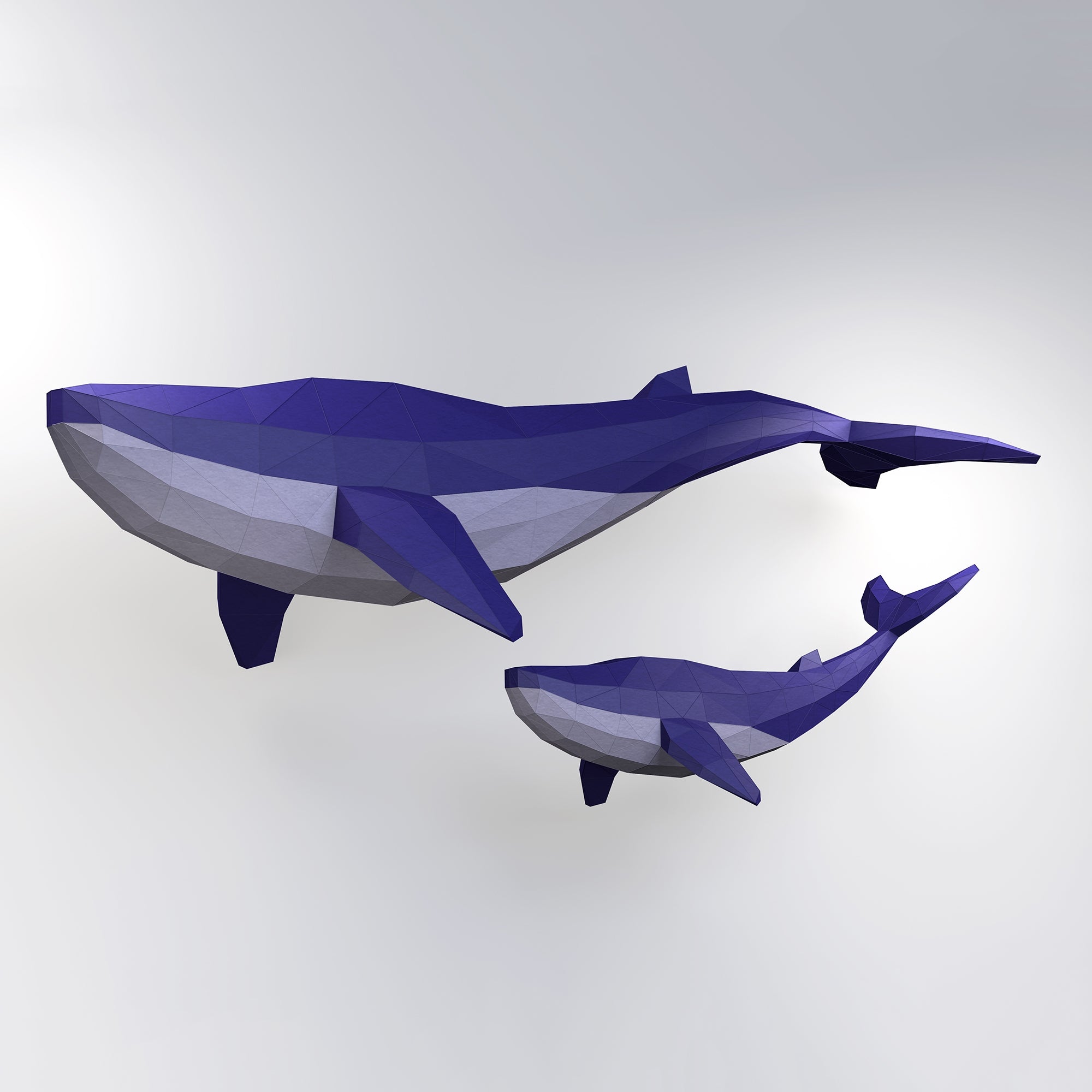 3D Papercraft Art Kit - Whale