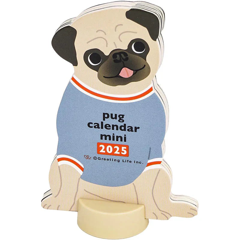 Mini Diecut Calendar - Pug