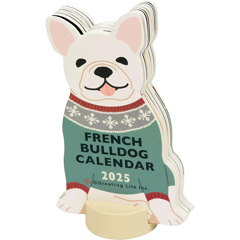 Diecut Calendar - French Bulldog