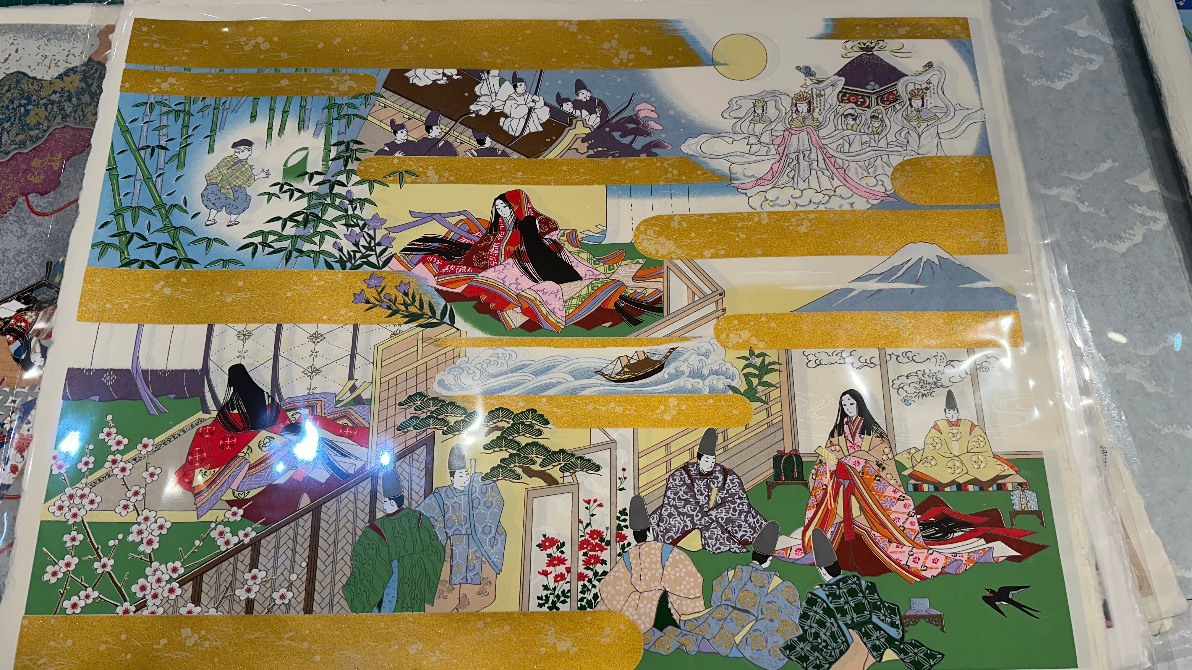 The Tale of the Bamboo Cutter Print (Taketori Monogatari)