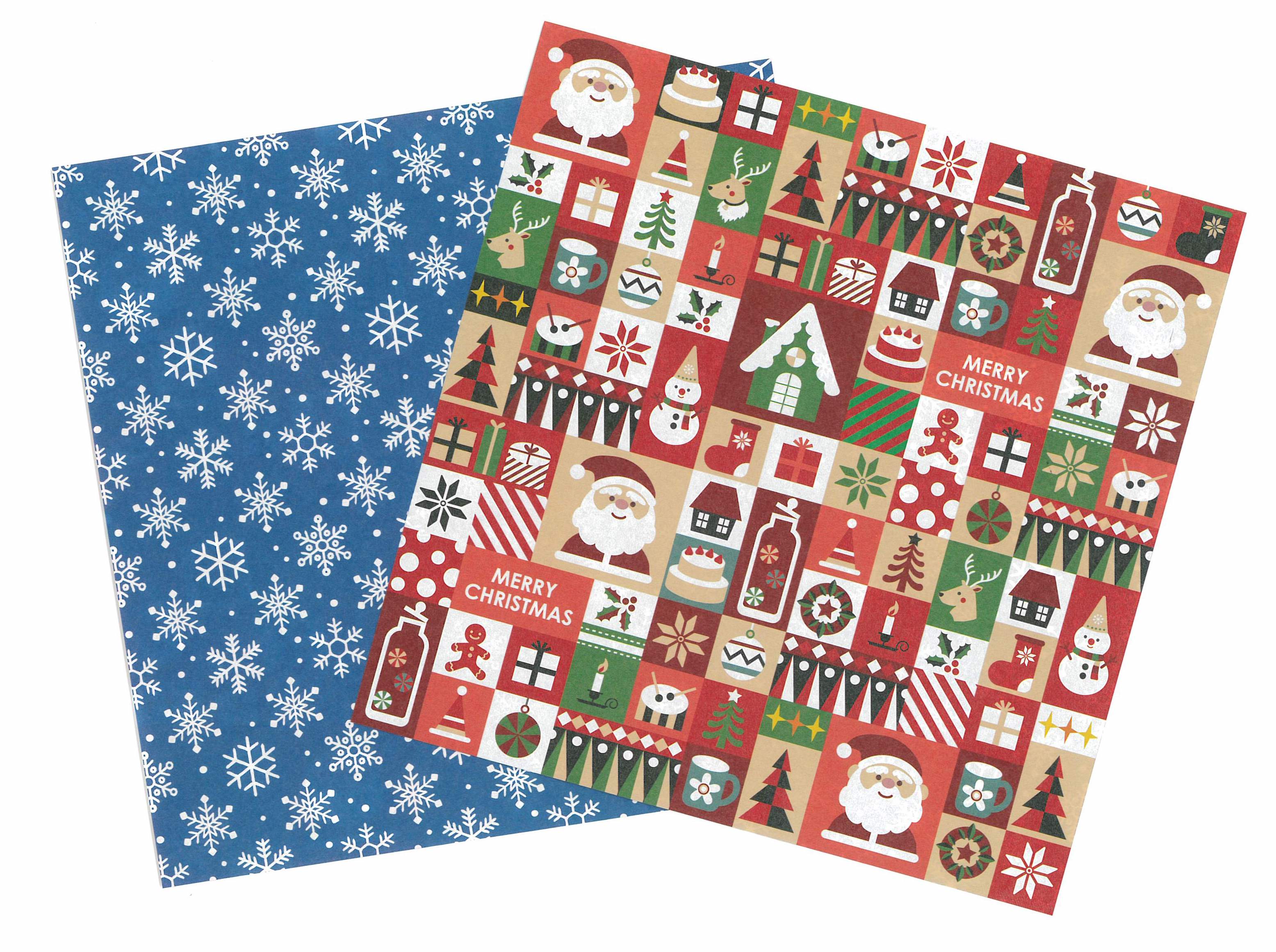 Christmas Print Origami Paper