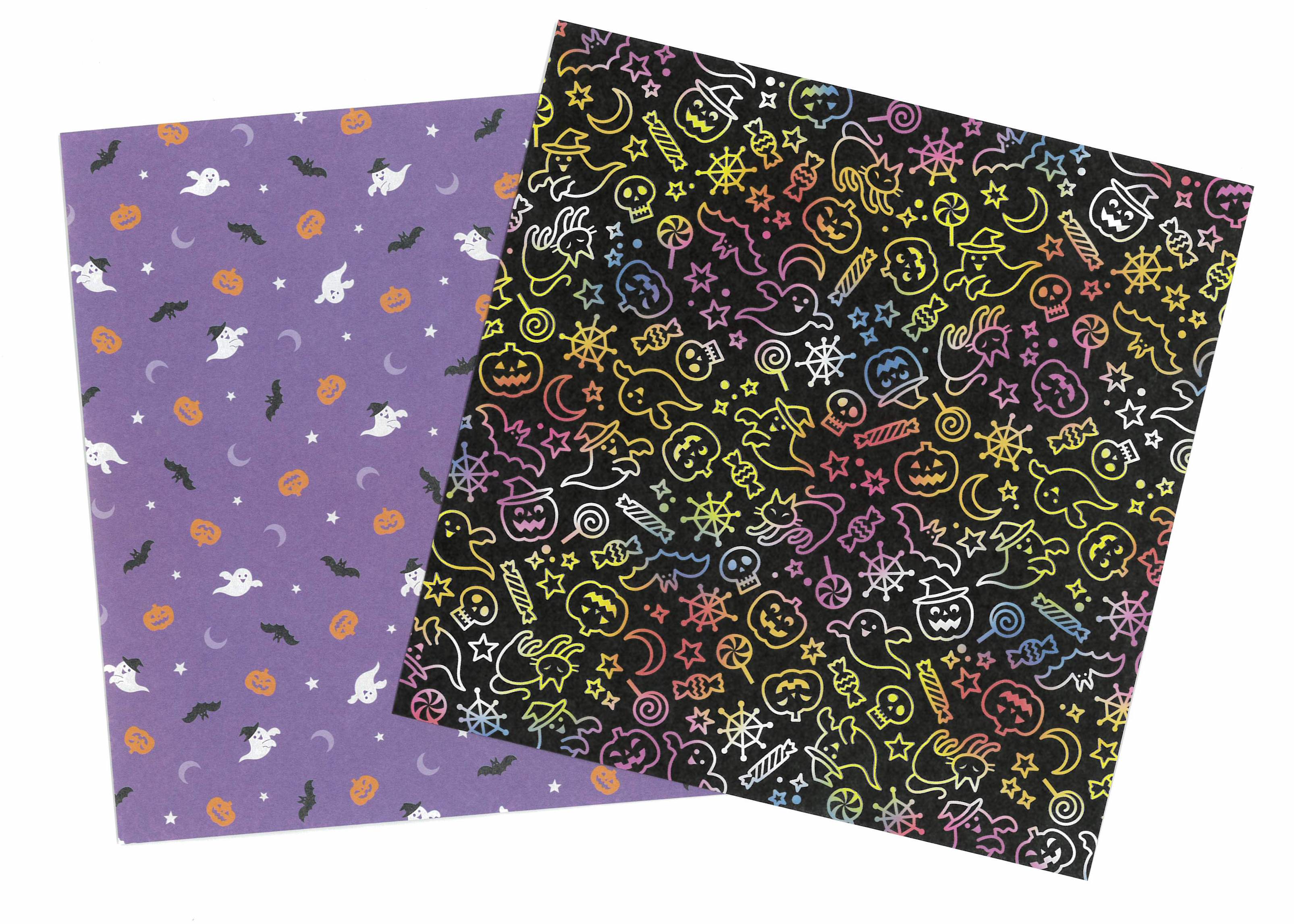 Halloween Print Origami Paper