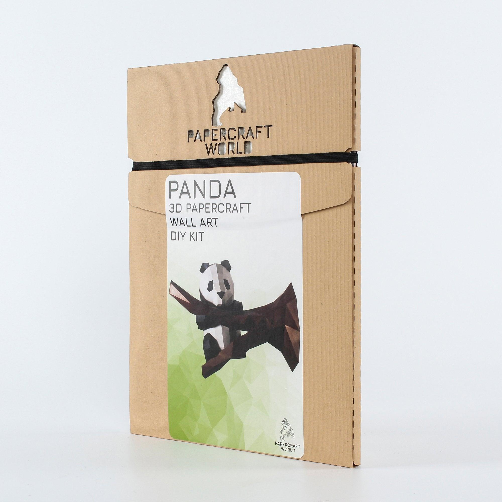 3D Papercraft Wall Art Kit - Panda