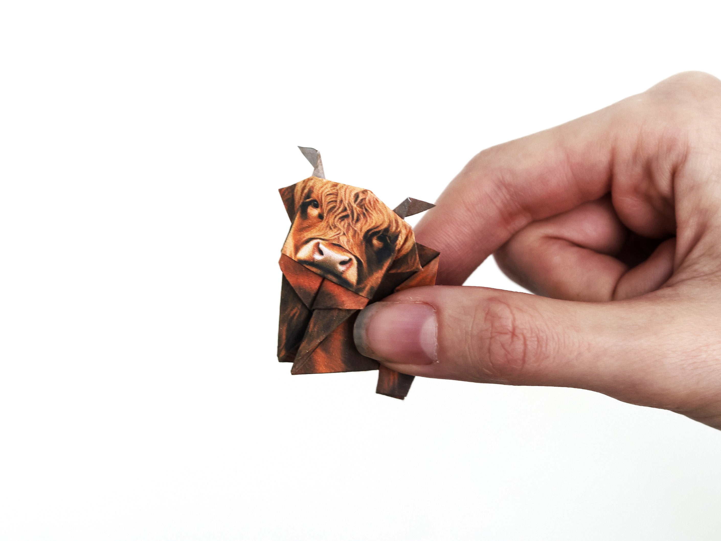 Paper Highland Cows DIY Origami Kit