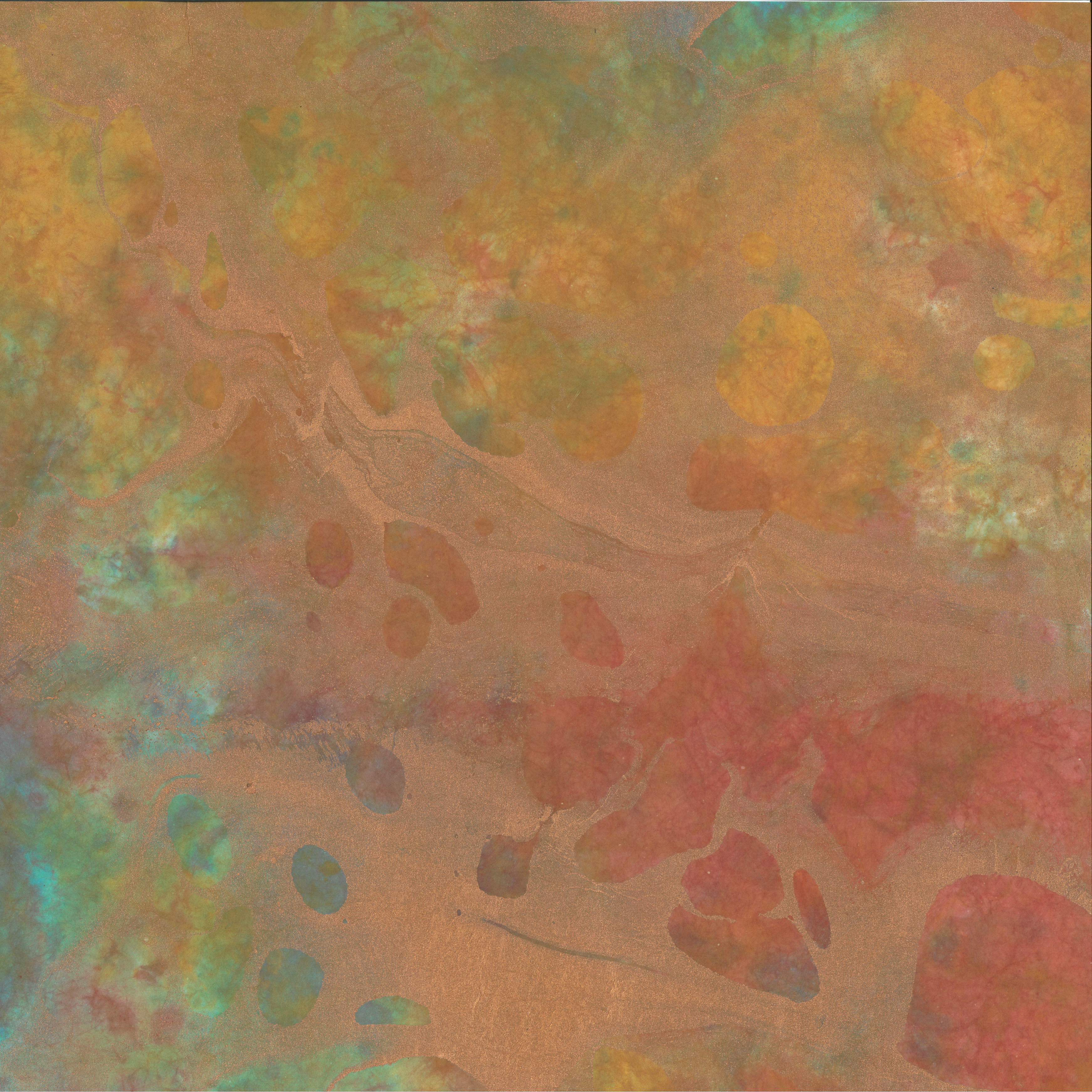 Marbled Momigami Square w/ Methyl Cellulose Treatment