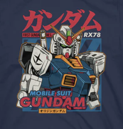 Kids T-Shirt - Gundam RX78 - Navy